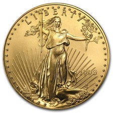 1998 1 oz American Gold Eagle BU 4786.21 per troy oz