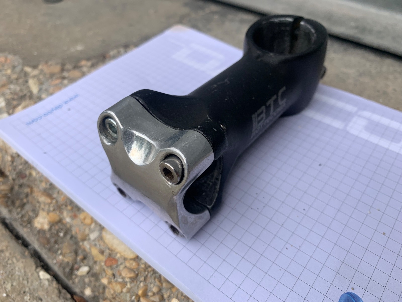 Attacco manubrio bici da corsa mtb BTC da 90mm