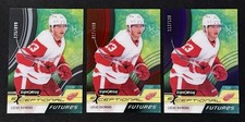 2021 Upper Deck Synergy Exceptional Futures 3 Card Lot Lucas Raymond Rookie RC. rookie card picture