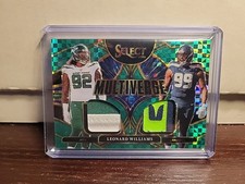 2025 Panini Select Leonard WilliamsMultiverse Jersey Green Prizm Memorabilia 5/5
