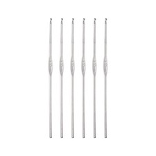 6 Pcs Stainless Steel Crochet Hook 1.5mm US Size 8 Knitting Needles