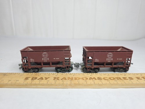 2 Roundhouse HO Duluth, Missabe & Iron Range Rectangular Side 22' Mine Car 23174  | Zustand: Used