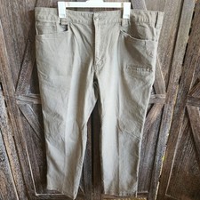 Noble Outfitters Pants Men's Size 42x32 Tan Hammer Drill Canvas Work Pant Flex