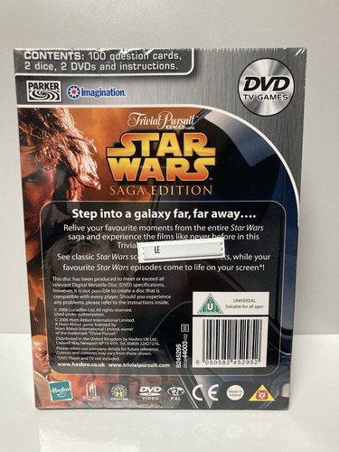 Trivial Pursuit: Star Wars Saga Edition DVD Spiel. Parker/Hasbro 2006. Neu/Versiegelt - Bild 3 von 5