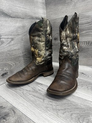 Old West Realtree Cowboy Boots Men s 5D