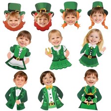 60pcs St Patricks Day Leprechaun Bulletin Board Decorations, DIY Irish Leprechau