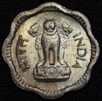 INDIA - REPUBLIC ~ 1964 (C) ~ 2 Naye Paise ~ Toned UNC ~ Coin   T - #303  