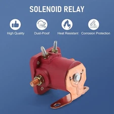 Heavy Duty Solenoid Relay Red 12V For Ford Starter Car Truck SW3 SNL135