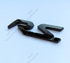 Gloss Black RS R.S Badge Emblem for Renault Renaultsport Clio Megane 250 197 Car