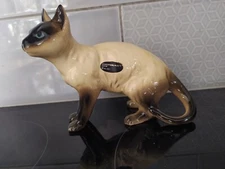 Coopercraft Siamese Cat Ornament Made In UK Mid Century 1960s MCM Retro Figurine