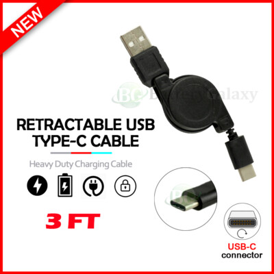 1-100 LOT USB Type-C Retract Charger Cord for Apple iPhone 16 Pro / 16 Pro Max