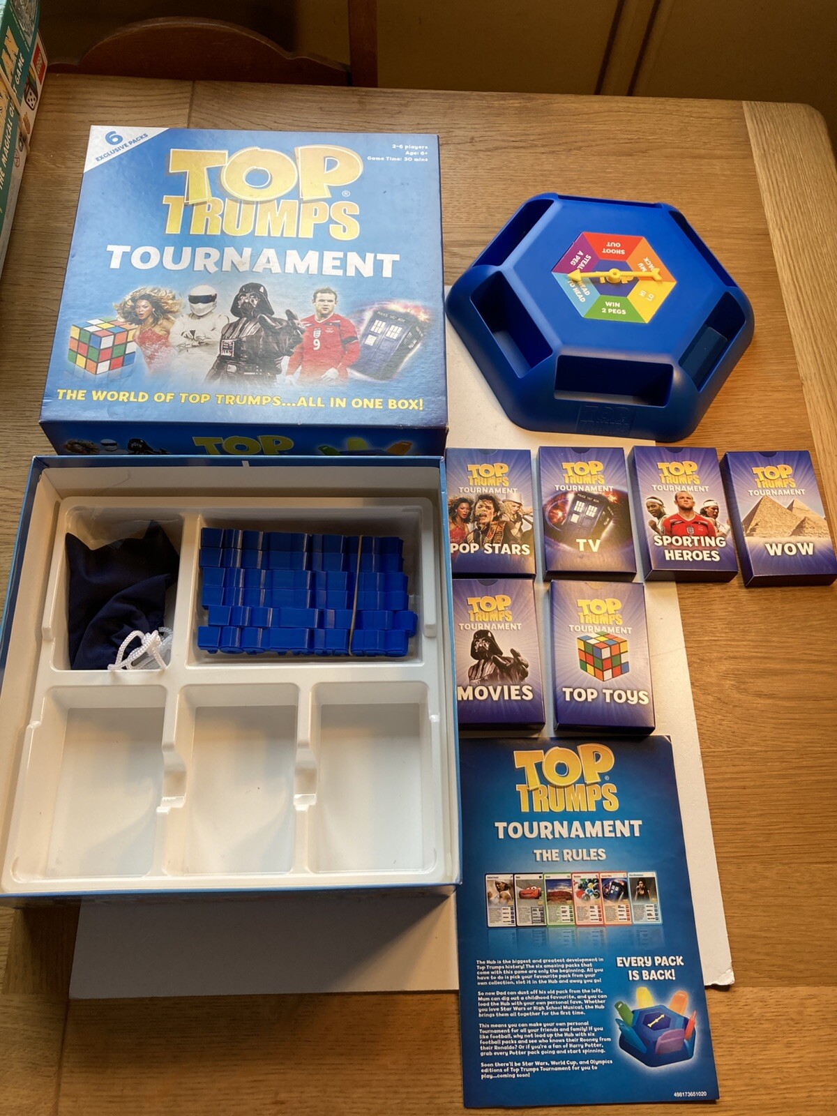 TOP TRUMPS TOURNAMENT GAME Complete F1 Lewis Hamilton card Tiger Woods. New??
