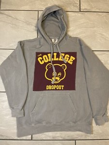 Sweat à Capuche Vintage Kanye West The College Dropout - Taille L, Année 2004, Rare