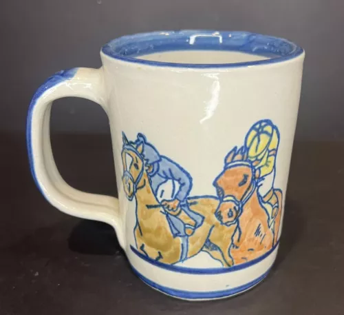 Louisville Stoneware Kentucky Derby Coffee Mug Cup