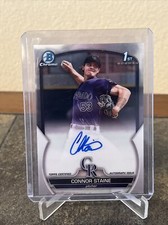 2023 Bowman Chrome Connor Staine 1st Prospect Autograph Auto #CPA-CSE Rockies