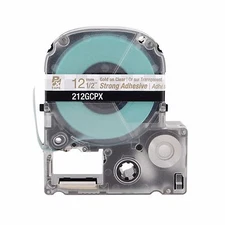 Epson 212GCPX Gold on Clear PX Tape 1/2" K-Sun 212GC