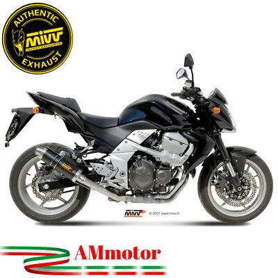 Mivv Kawasaki Z 750 2007 Pot D' Echappement Moto Silencieux Slip-On Gp Carbone - Photo 1/3