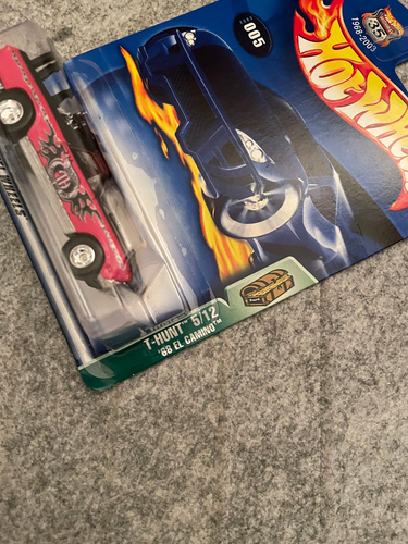 Vintage 2002 Hot Wheels T-HUNT ’68 El Camino Red Car Collector No. 005 NIP - Picture 2 of 3