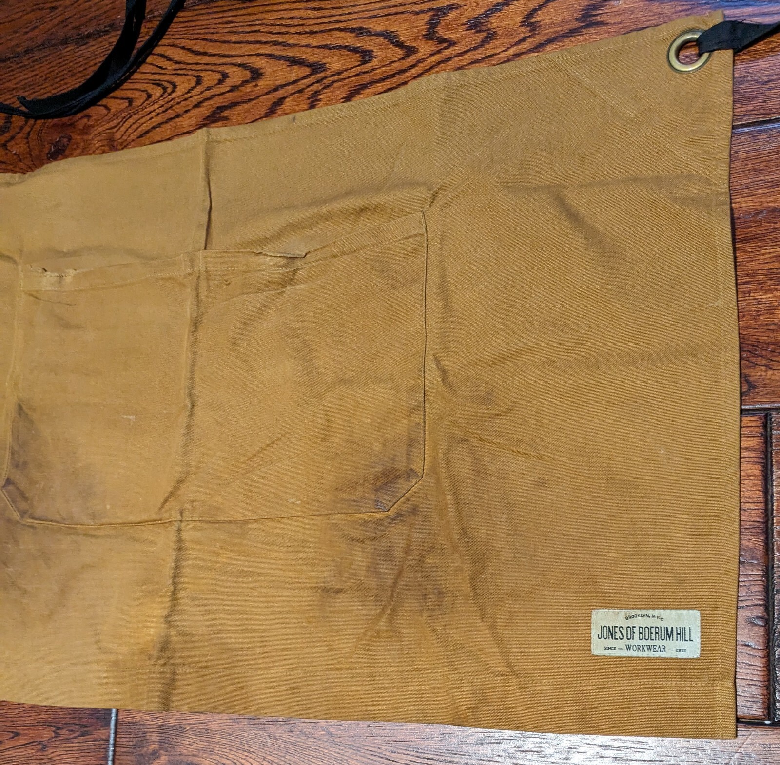 Jones of Boerum Hill Workman Waist Server Apron Field Tan Canvas Huckberry