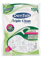 Dentek Triple Clean Floss Picks Mouthwash Blast 150 Each on sale Dentek Triple Clean Floss Picks Mouthwash Blast 150 Each on sale