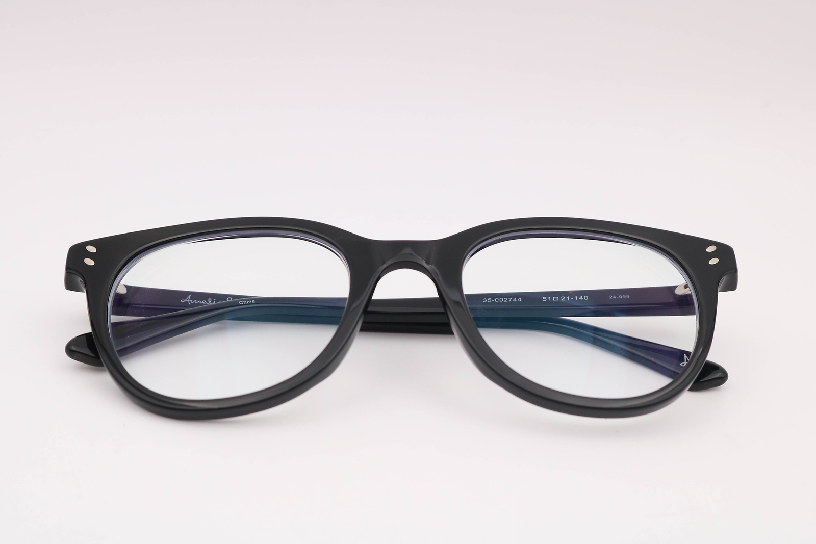 Amelia E Imani  Black Cat Eye 35-002744 Eyeglasses Frames 51-21-140