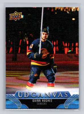 2023-24 Upper Deck S1 #C79 Quinn Hughes -UD Canvas -Canucks