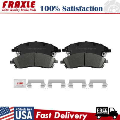 Front Ceramic Brake Pads w/Hardwre For Cadillac STS SRX CTS Pontiac Bonneville