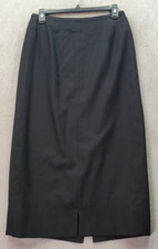 Vintage harv  benard Straight  Pencil Skirt Womens 10 Black Wool Lined Back Zip