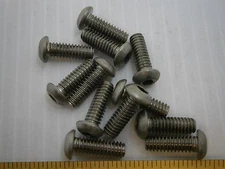 1/4-20 3/4" L Button Butt Soc Socket cap machine screw stainless lot of 25 #1268