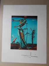 Lithographie, Salvador Dali  " La Girafe en Feu  "  signée et numérotée