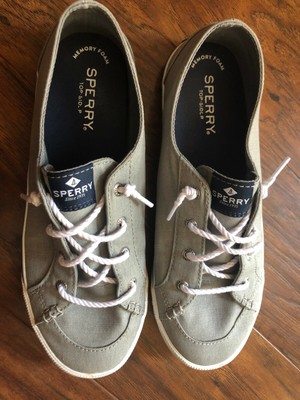 sperry women's canvas shoes