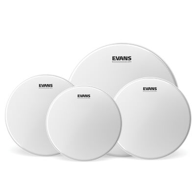 Evans UV1 beschichtete Trommelköpfe (10'''', 12'''', 16'''') mit 14'''' UV1 Snare Head EPP-UV1-R