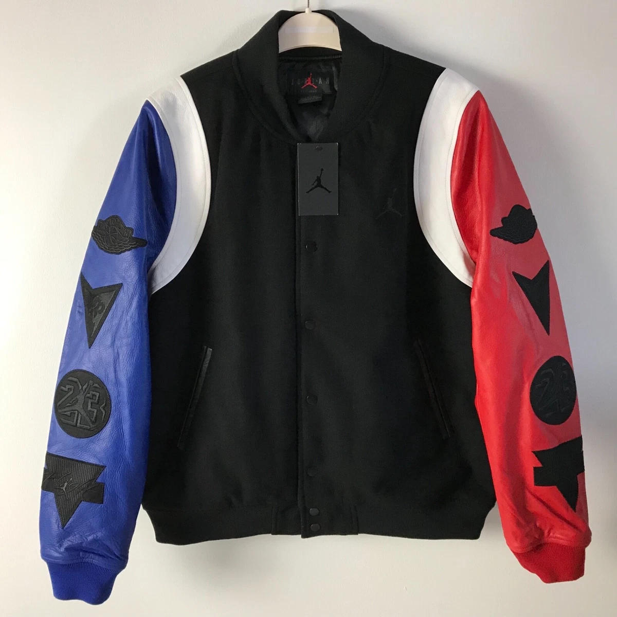 Gucci Men's Embellished Leather Varsity Jacket