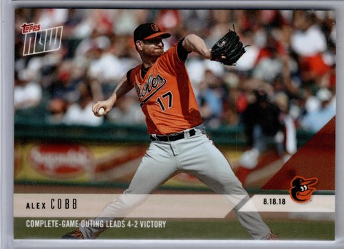 2018 Topps Now 612 Alex Cobb