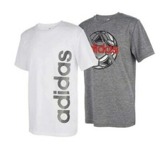 Adidas Boys Graphic Logo T-Shirts Set Variety Of Colors Styles Short Sleeve