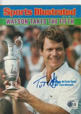 TOM WATSON Signed 7/25/83 SPORTS ILLUSTRATED Beckett (BAS)