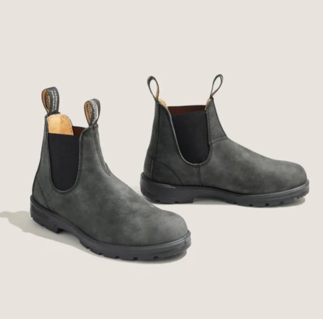 Blundstone Men's Rustic Black Chelsea Boots Size 9.5 US-image