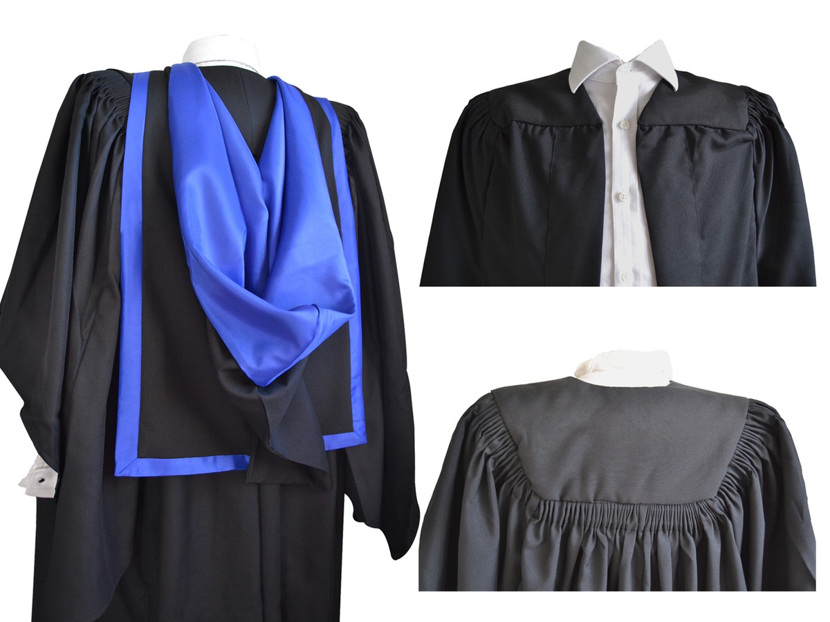 Graduation Gown And Full Hood Set University Bachelor Academic
