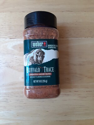 Weber Buffalo Trace Whiskey Flavored Seasoning 9 oz. NEW SEALED  EXP. 8-3-26