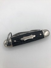 IMPERIAL KAMP KING CAMPING UTILITY POCKET KNIFE MADE IN USA Vintage Black