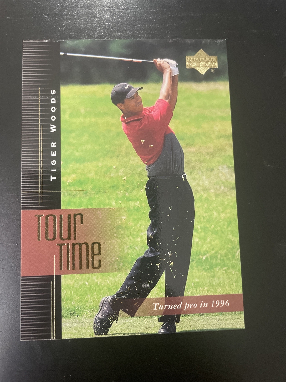 TIGER WOODS 2001 Upper Deck Golf Rookie TOUR TIME #176 RC Golf Card
