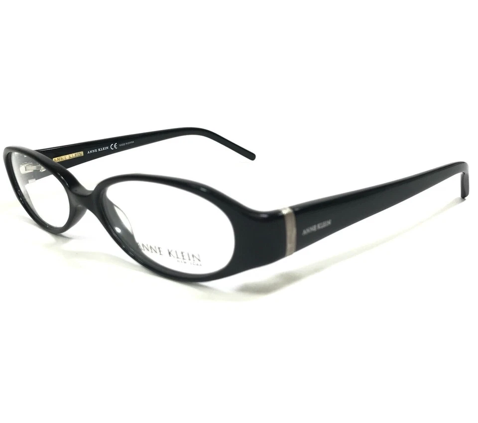 Anne Klein Eyeglasses Frames AK8046 147 Black Round Full Rim 48-15-135 - Image 3 of 4