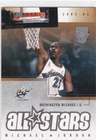 MICHAEL JORDAN 2002/03 Fleer ALL-STARS Basketball Card Bulls Wizards Jersey!
