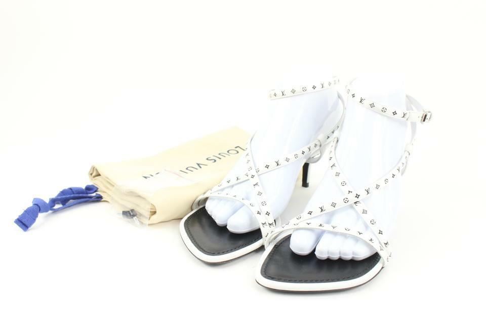 Louis Vuitton Women's 39 White Monogram Citizen Strappy Louis Vuitton Women's 39 White Monogram Citizen Strappy