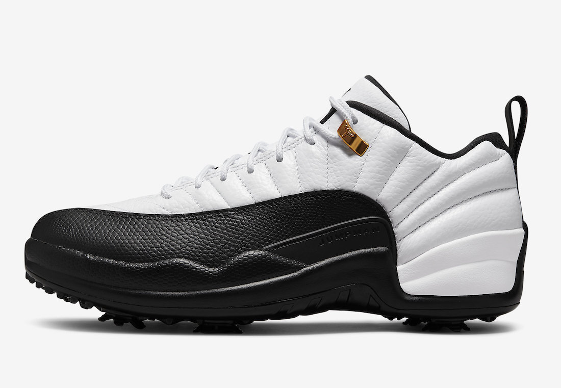 Nike Air Jordan XII 12 G Golf Taxi White Black Gold DH4120