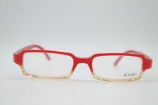 Vintage Glasses JOOP 81025 Red Transparent Square Frame Eyeglasses