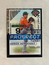 2024 Panini Prospect Edition Holo Black Velocity Herick Hernandez /39 Braves