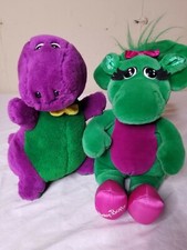 VINTAGE BARNEY AND BABY BOP PLAY BY PLAY 1992 THE LYONS GROUP RARE Plush LOT