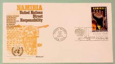 Sc UN 263 United Nations 1975 10c Namibia Direct Responsibility Fleetwood Cover