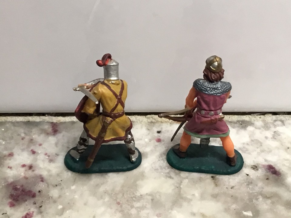 Petits soldats en plastique peint Elastolin, Echelle 1:43 (40mm
